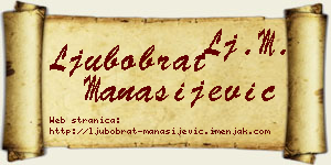 Ljubobrat Manasijević vizit kartica